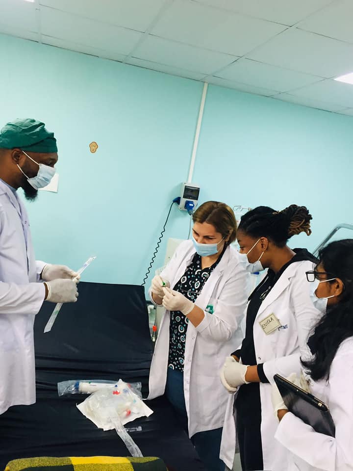 Students of Davit Tvildiani Medical University, within the framework of the general specialization course at Sachkhere Multi-profile Hospital